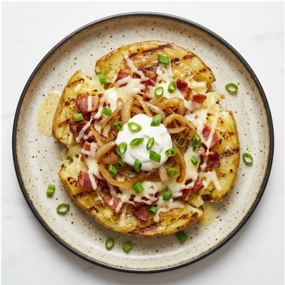Bacon & Cheese Smashed Potato